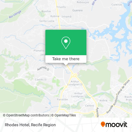 Rhodes Hotel map