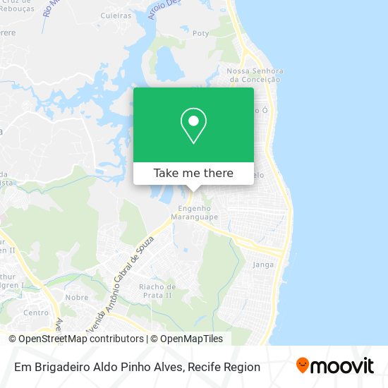 Em Brigadeiro Aldo Pinho Alves map