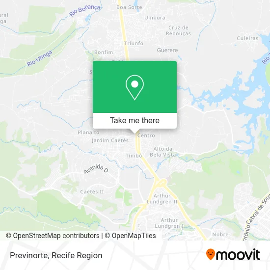 Previnorte map