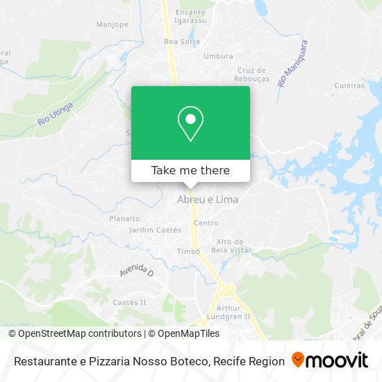 Restaurante e Pizzaria Nosso Boteco map