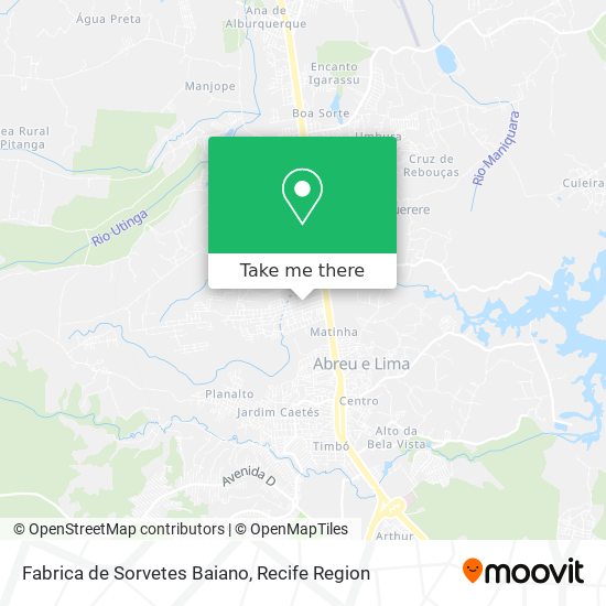 Fabrica de Sorvetes Baiano map
