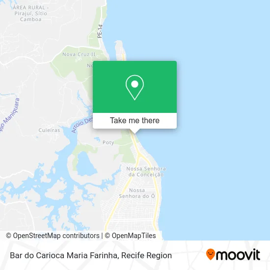 Bar do Carioca Maria Farinha map