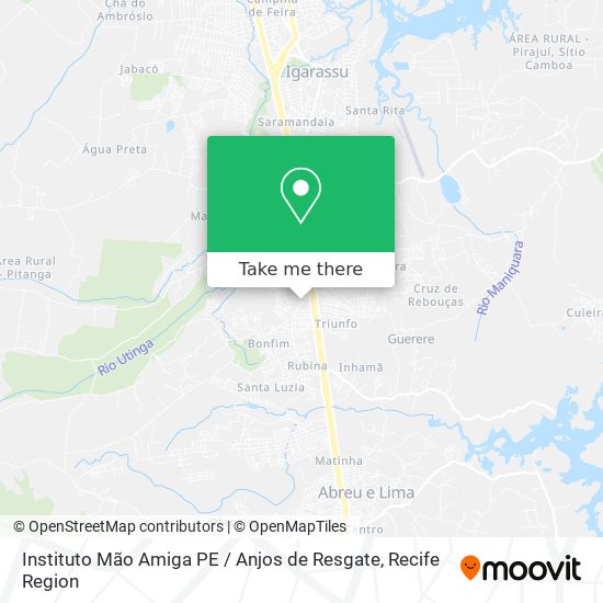 Instituto Mão Amiga PE / Anjos de Resgate map