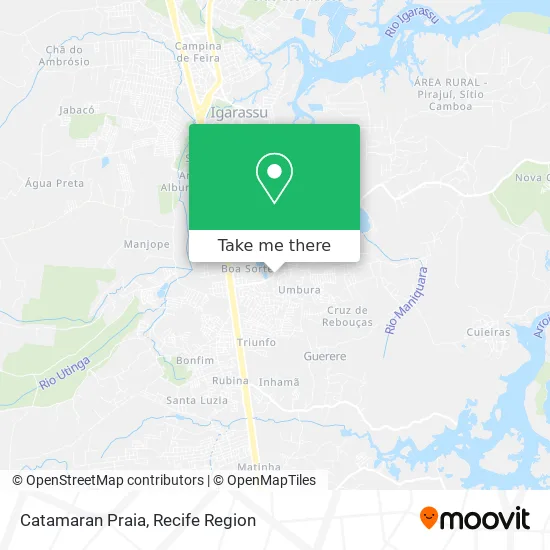 Catamaran Praia map