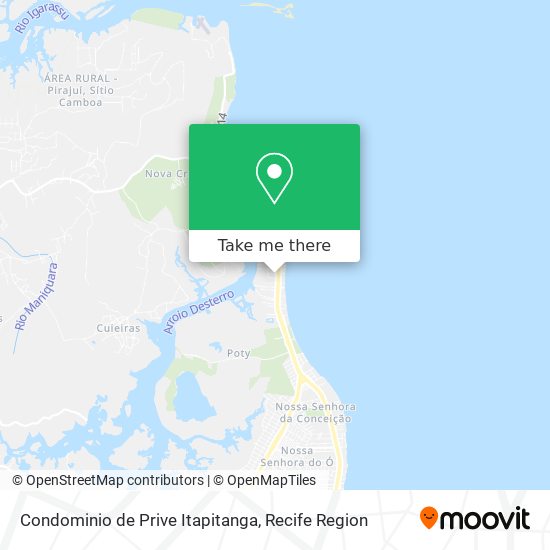 Condominio de Prive Itapitanga map