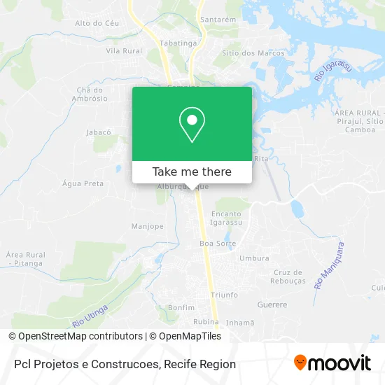 Pcl Projetos e Construcoes map
