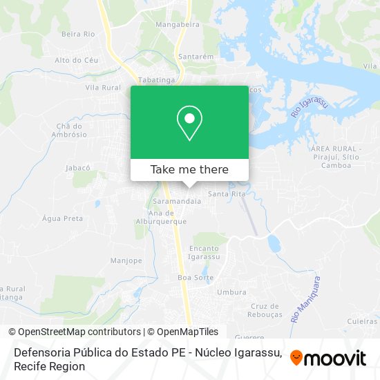 Defensoria Pública do Estado PE - Núcleo Igarassu map