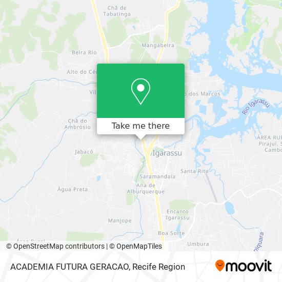 ACADEMIA FUTURA GERACAO map