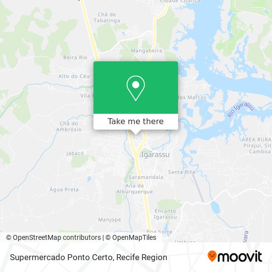 Supermercado Ponto Certo map