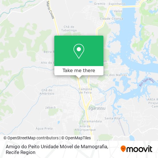 Amigo do Peito Unidade Móvel de Mamografia map