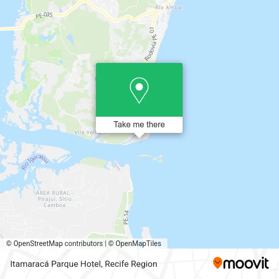 Itamaracá Parque Hotel map