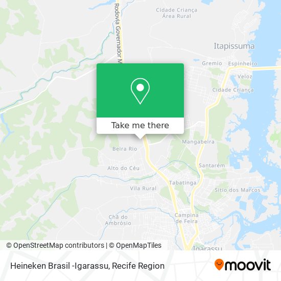 Heineken Brasil -Igarassu map