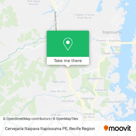 Cervejaria Itaipava Itapissuma PE map