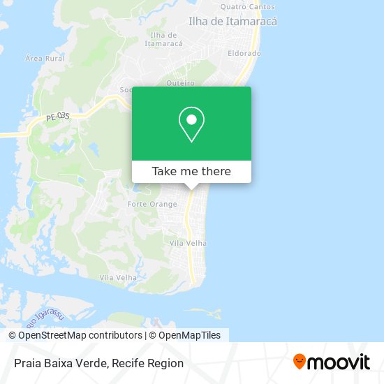 Praia Baixa Verde map