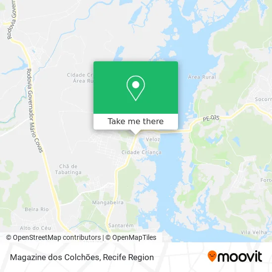 Magazine dos Colchões map