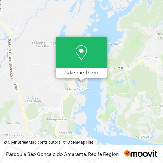 Paroquia Sao Goncalo do Amarante map