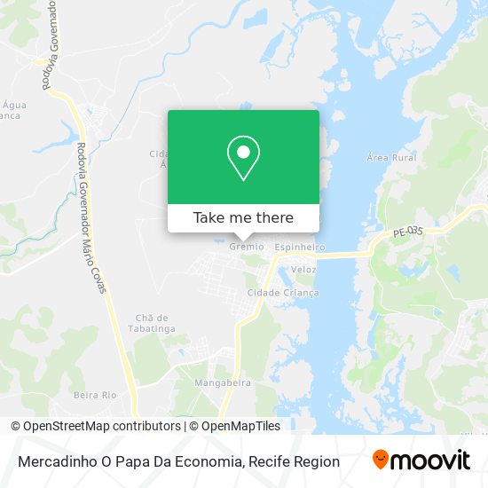 Mercadinho O Papa Da Economia map