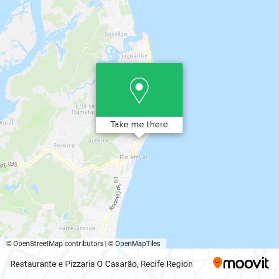 Restaurante e Pizzaria O Casarão map