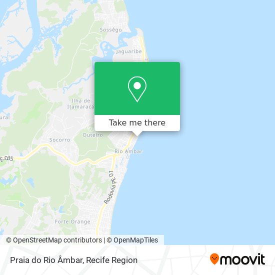 Praia do Rio Âmbar map