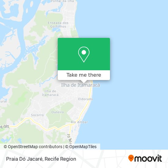 Praia Dó Jacaré map