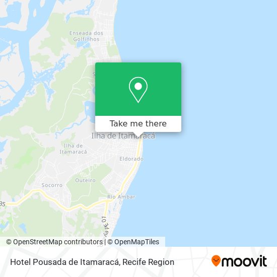 Hotel Pousada de Itamaracá map