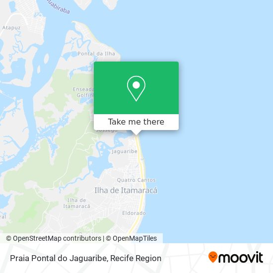 Praia Pontal do Jaguaribe map
