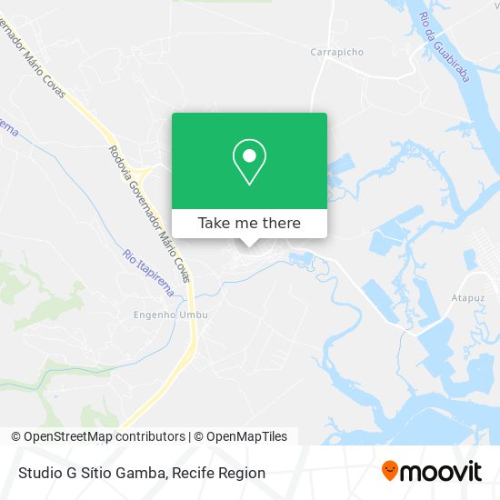 Studio G Sítio Gamba map