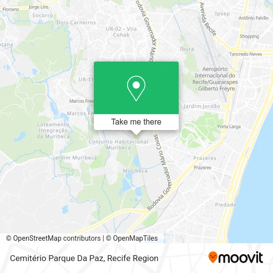 Cemitério Parque Da Paz map