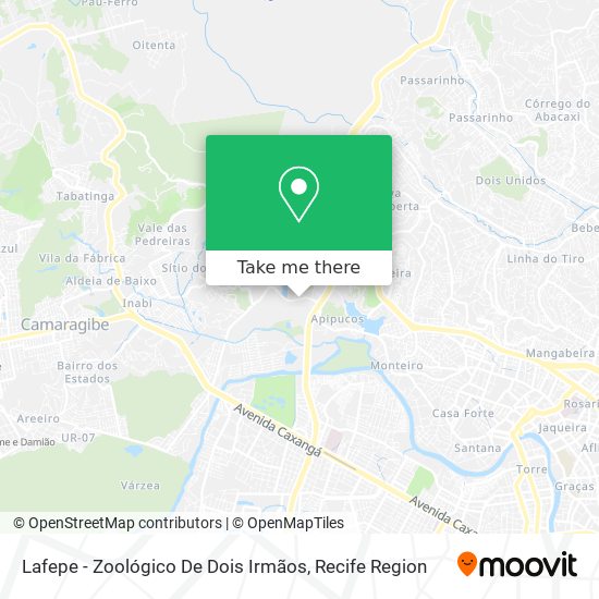 Lafepe - Zoológico De Dois Irmãos map