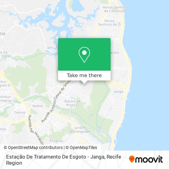 Estação De Tratamento De Esgoto - Janga map