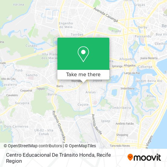 Centro Educacional De Trânsito Honda map