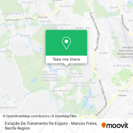 Estação De Tratamento De Esgoto - Marcos Freire map