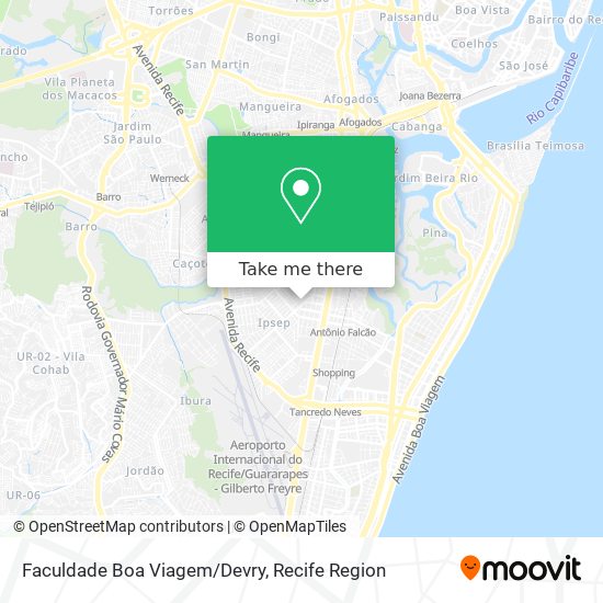 Faculdade Boa Viagem/Devry map