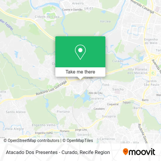 Atacado Dos Presentes - Curado map