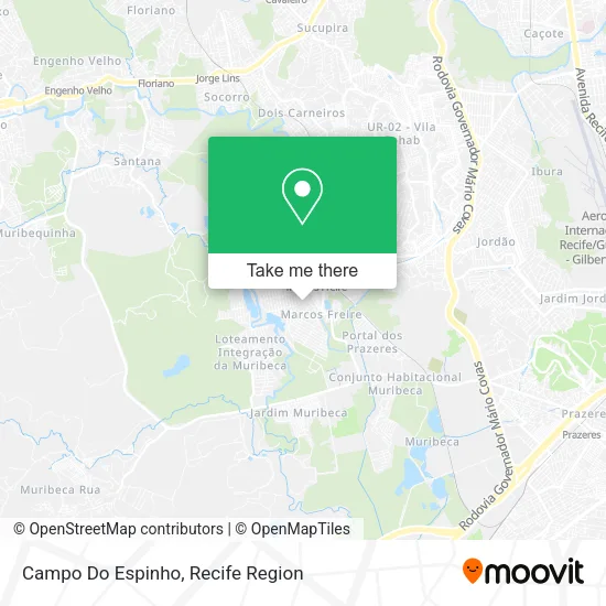 Campo Do Espinho map