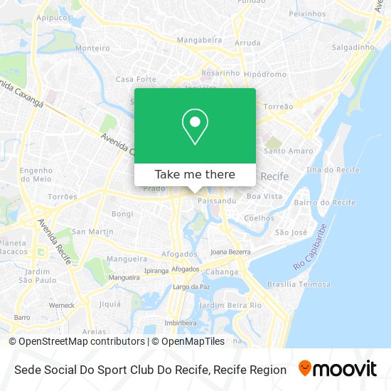 Mapa Sede Social Do Sport Club Do Recife