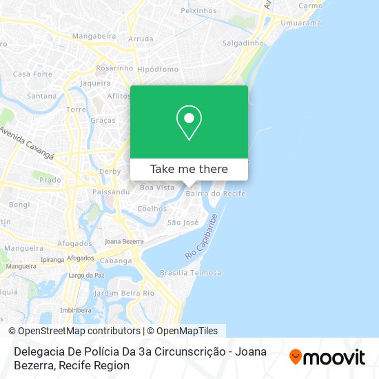 Mapa Delegacia De Polícia Da 3a Circunscrição - Joana Bezerra