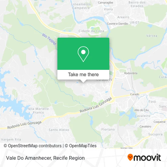 Vale Do Amanhecer map