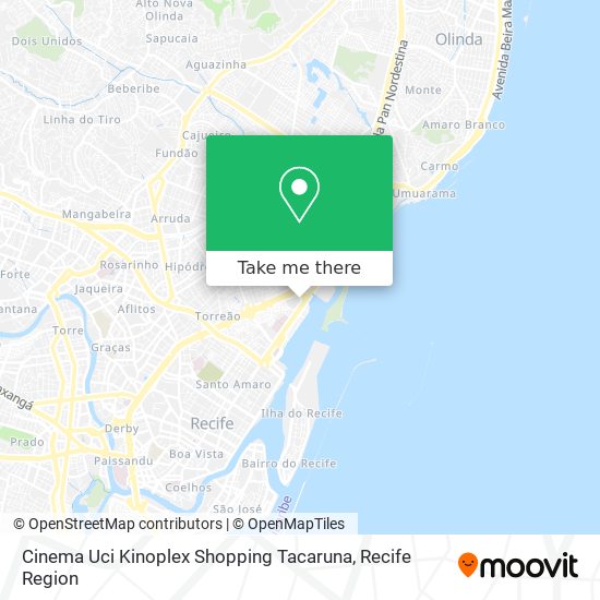 Cinema Uci Kinoplex Shopping Tacaruna map
