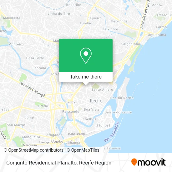 Conjunto Residencial Planalto map