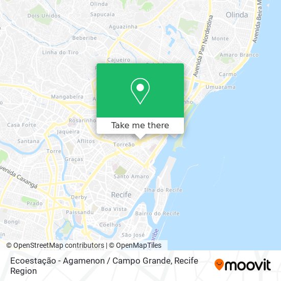Ecoestação - Agamenon / Campo Grande map