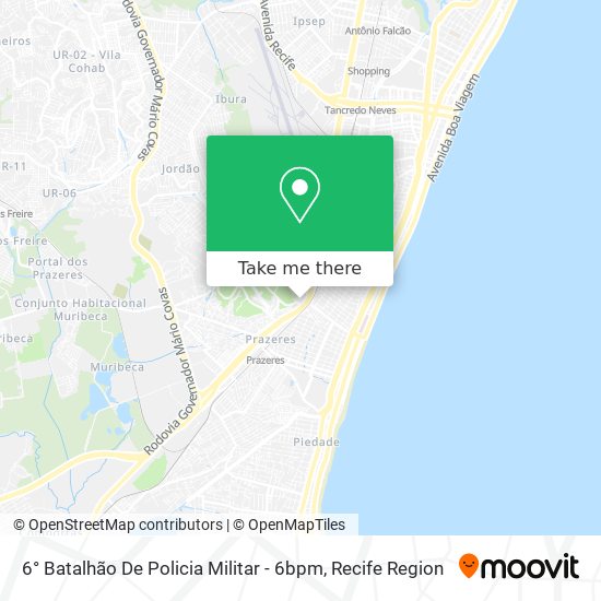 6° Batalhão De Policia Militar - 6bpm map