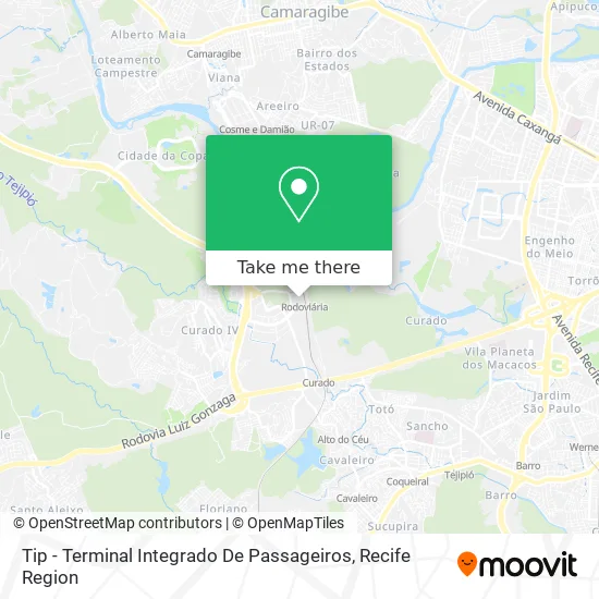 Tip - Terminal Integrado De Passageiros map