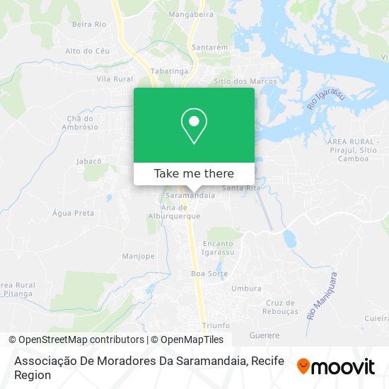 Associação De Moradores Da Saramandaia map