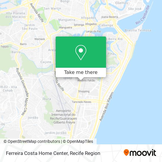 Ferreira Costa Home Center map