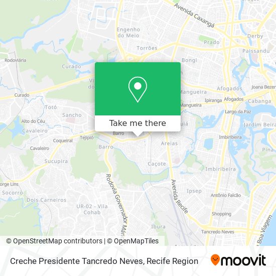 Creche Presidente Tancredo Neves map
