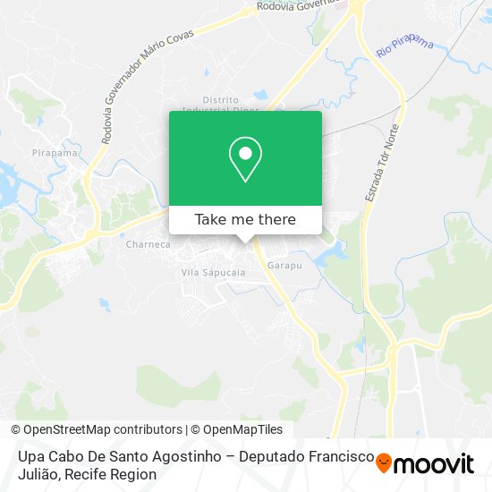 Upa Cabo De Santo Agostinho – Deputado Francisco Julião map