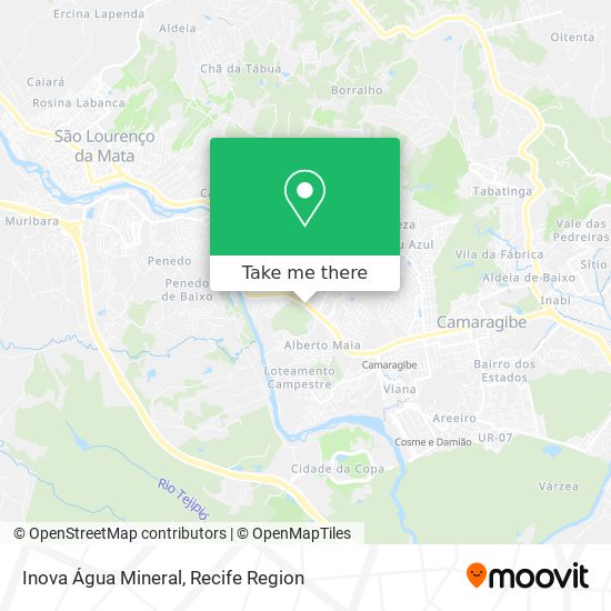 Inova Água Mineral map