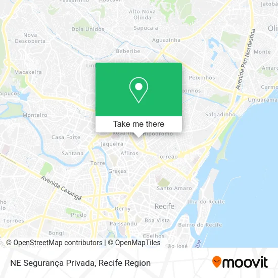 NE Segurança Privada map