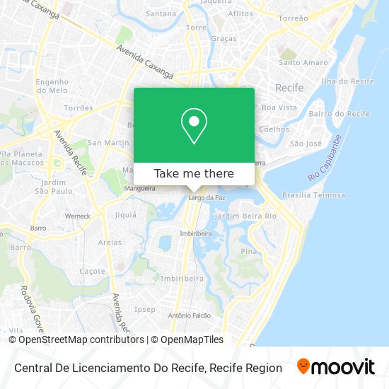 Central De Licenciamento Do Recife map